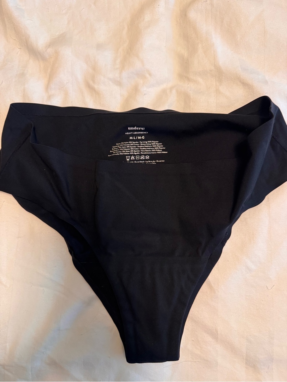 Black Seamless Unders! Period bikini panty women M/L